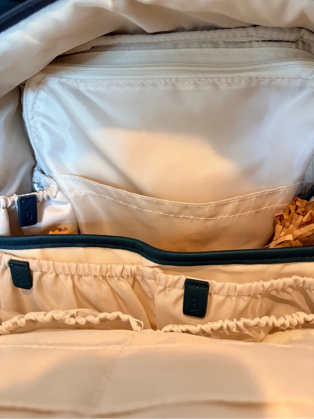 New Ayla & Co Mini Bag Peacock Vegan Leather Convertible Diaper Bag + Dust Bag